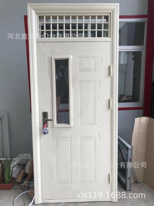 鑫龙升宿舍门定制生产钢质门带视窗平开防盗门学校门