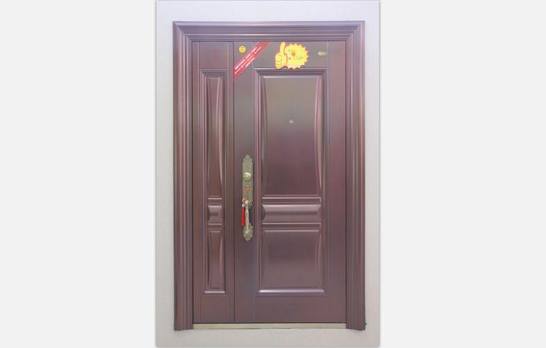 产品型号:新多xd-074-74子母防盗门  颜色:见图  材质:钢板,真铜